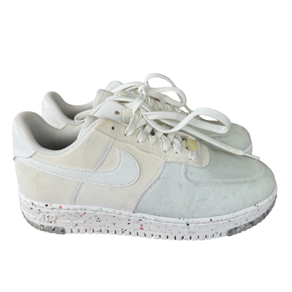 Nike Air Force 1 Crater White Athletic Lace Up Women's Shoes Size 9 CT1986-100